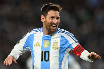 阿根廷足球巨星梅西(Lionel Messi)。