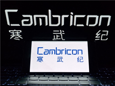 中國人工智慧晶片設計商寒武紀。(檔案照)