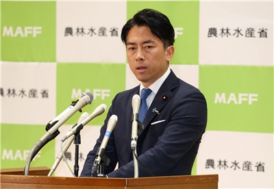 日本農林水產大臣小泉進次郎。資料照。(AFP/讀賣)