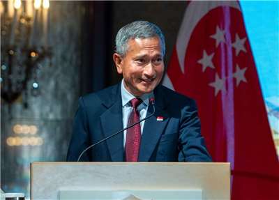 新加坡外交部長維文表示，新加坡將適時、有條件承認巴勒斯坦。(FB@Vivian.Balakrishnan.Sg)