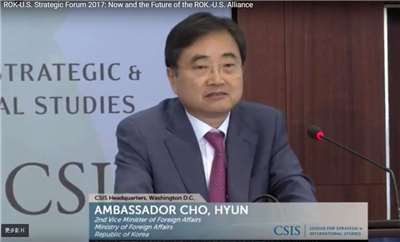 南韓外交部長趙顯(Cho Hyun)。資料照。 (圖：取自CSIS官網)