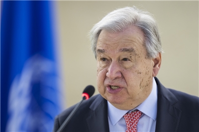 聯合國秘書長古特瑞斯(Antonio Guterres)。資料照。(AFP)