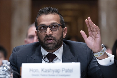 美國聯邦調查局(FBI)局長巴特爾(Kash Patel)。資料照。 (AP/達志影像)