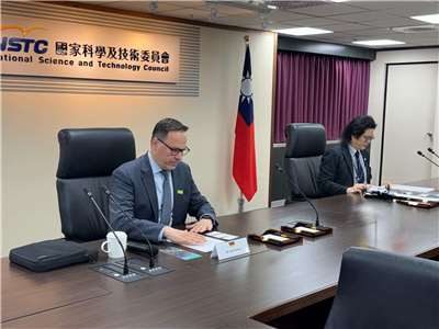 德國薩克森邦（Saxony）經濟部長潘特（Dirk Panter）日前訪台。 (NSTC)