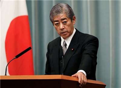 日本外務大臣岩屋毅(Takeshi Iwaya)。資料照。