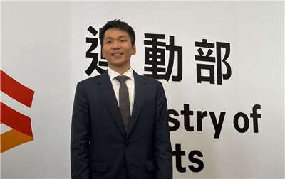運動部長李洋9日正式走馬上任。（楊雨青攝）