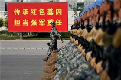 中共以紀念抗日戰爭與反法西斯戰爭勝利為由，將於9月3日舉辦閱兵儀式。(法新社)