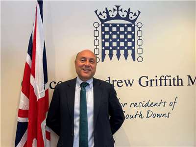 英國國會議員、保守黨影子商貿大臣葛瑞菲斯。(FB@AndrewGriffithASD)