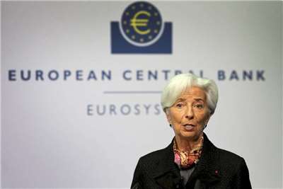 歐洲中央銀行總裁拉加德(Christine Lagarde)。 (AFP)
