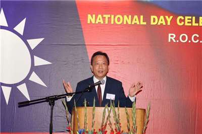 駐瑞典大使谷瑞生(圖)將接任駐德國大使。圖為谷瑞生主持駐瑞典代表處113國慶酒會。(駐瑞典代表處提供)