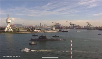 國造潛艦原型艦「海鯤艦」。資料照。(影像截圖)