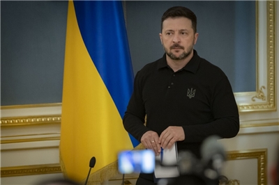 烏克蘭總統澤倫斯基(Volodymyr Zelenskyy)。(資料照/烏克蘭總統府)