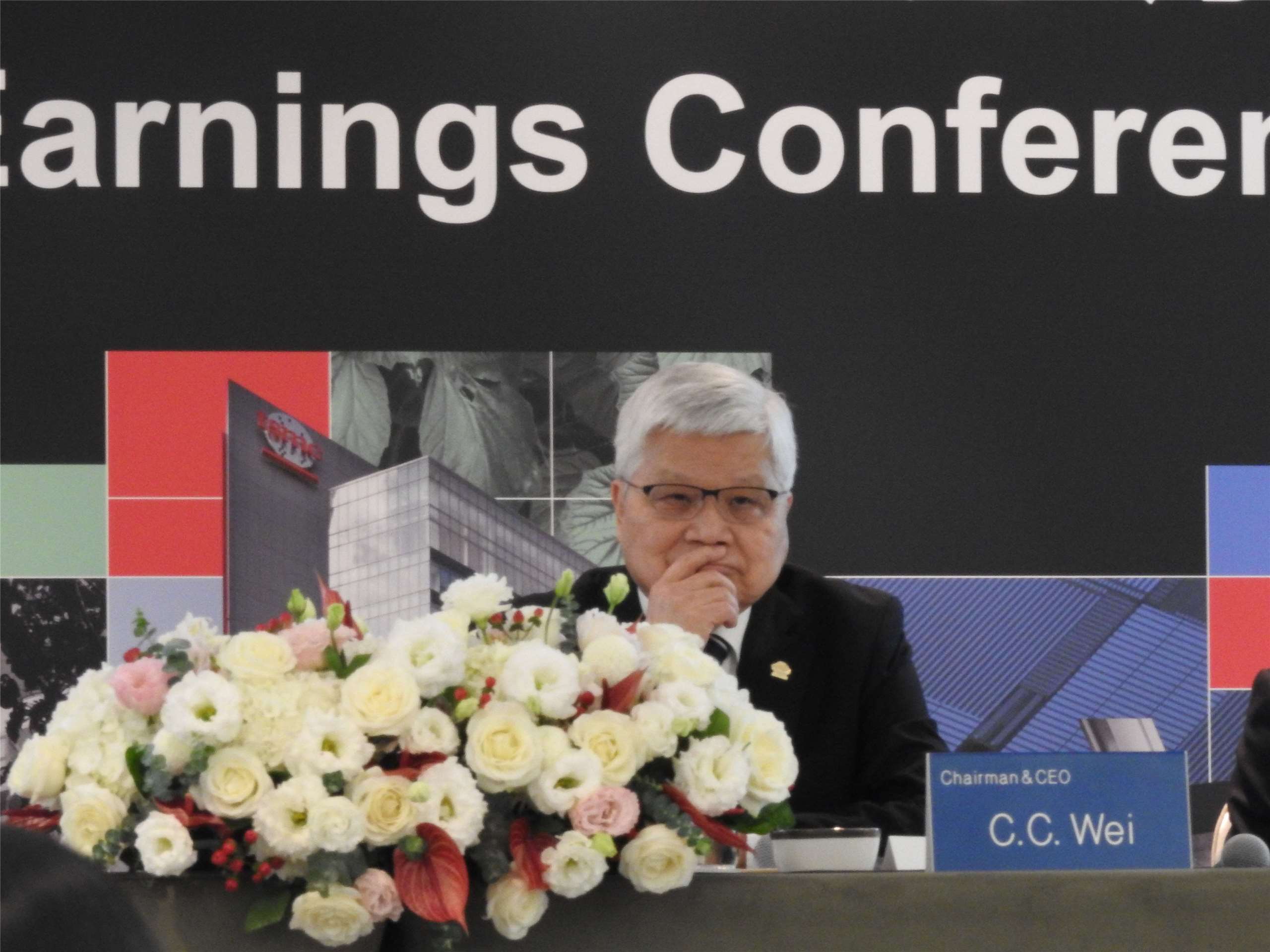 台積電董事長魏哲家。(蔡芃敏 攝)