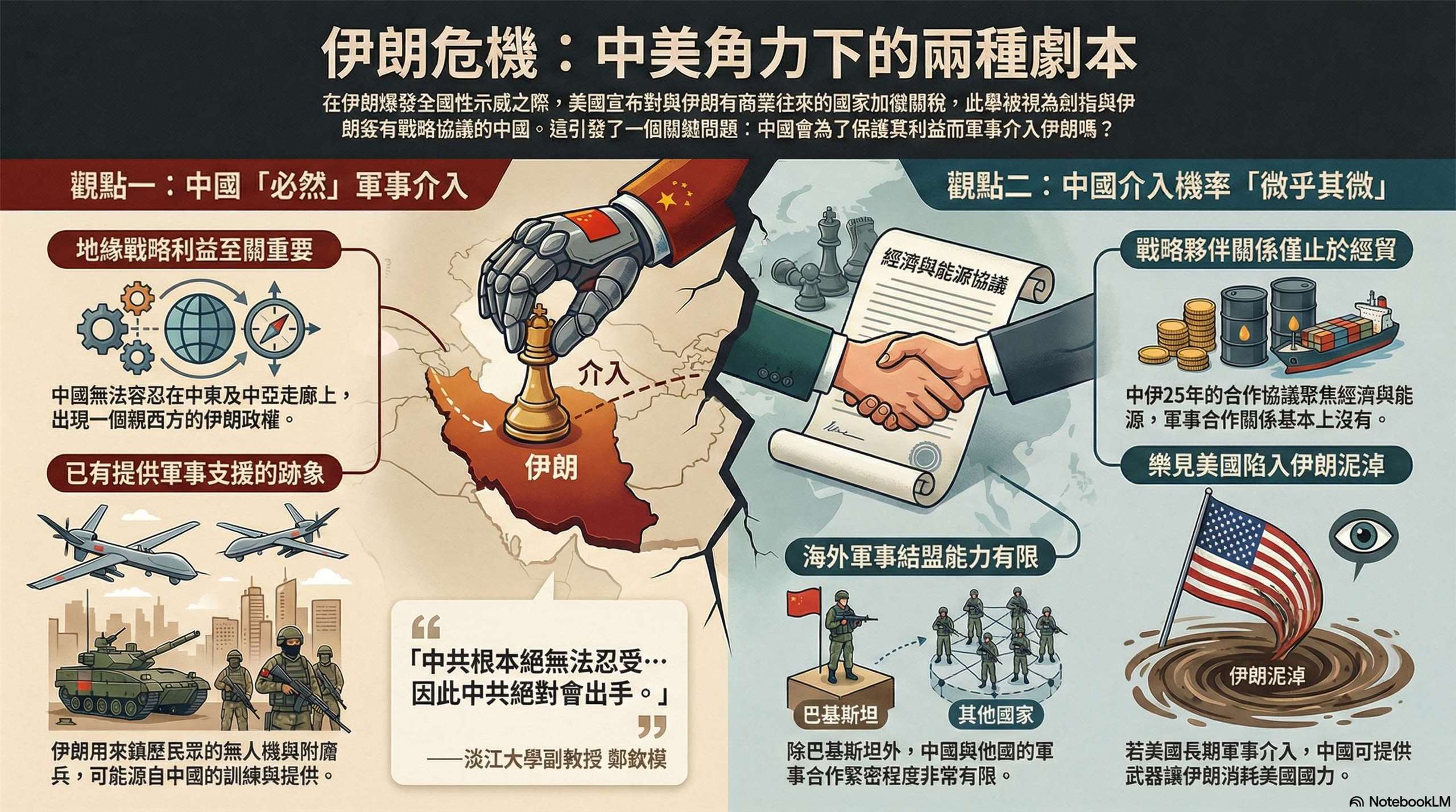 中國軍事介入伊朗動盪局勢？學者看法兩極-新聞-Rti 中央廣播電臺