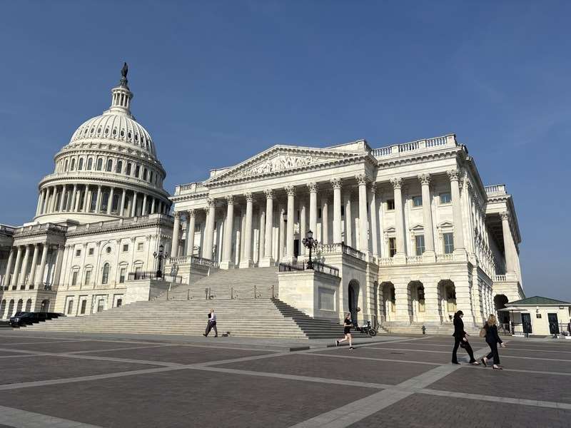 圖為美國國會大廈。 (圖：中央社)