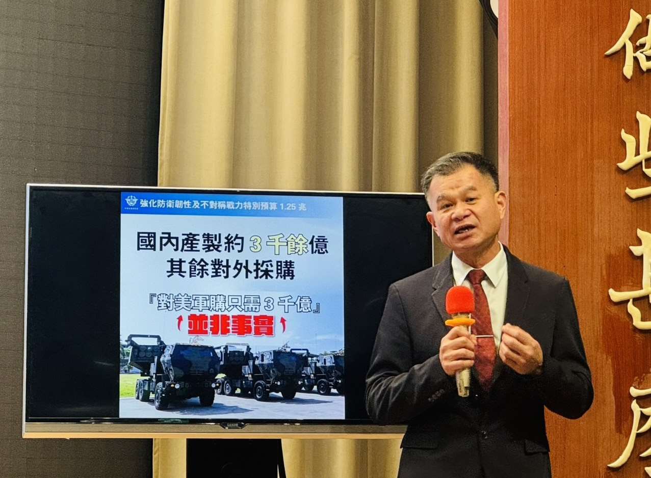 國防部戰略規劃司司長黃文啟。(鄭佑漢 攝)