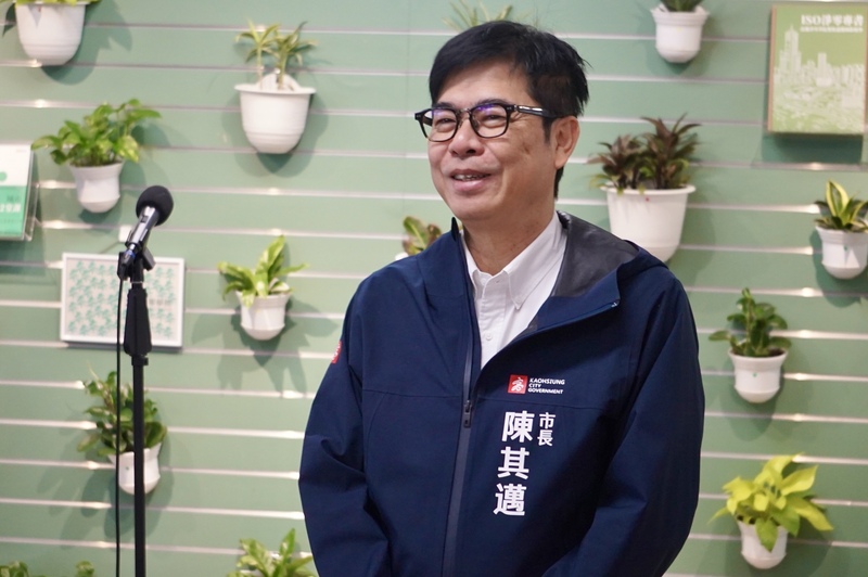 民主進步黨高雄市長初選民意調查結束，高雄市長陳其邁（圖）13日上午接受媒體聯訪。
