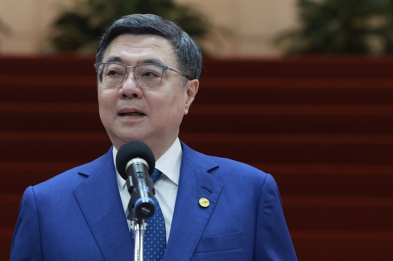 行政院長卓榮泰16日上午在行政院針對台美關稅談判議題發表談話。
