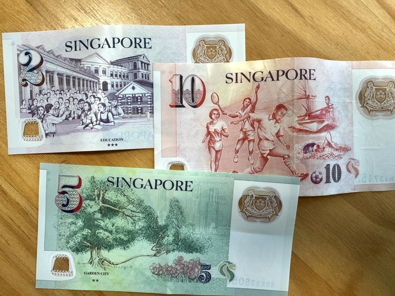 新加坡目前流通的鈔券具有不同面額，皆有不同設計風格。