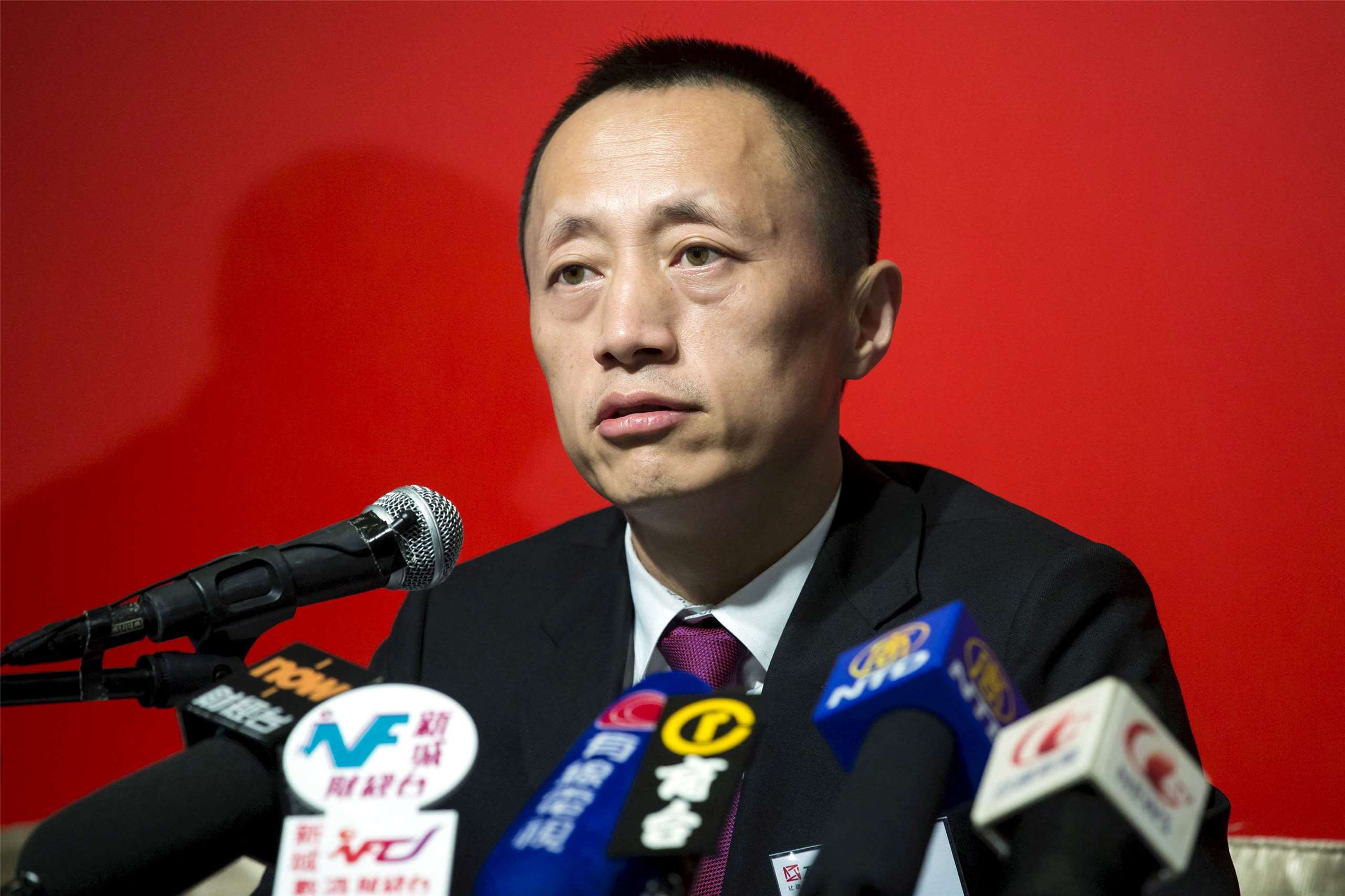 中國房地產萬科集團前董事會主席郁亮。資料照片。 