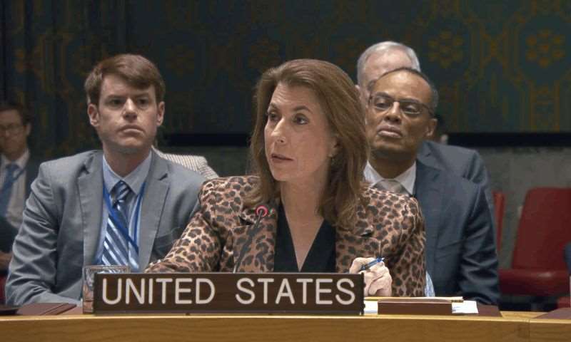 美國駐聯合國大使布魯斯(Tammy Bruce)。 資料照片。(圖:X@USUN)