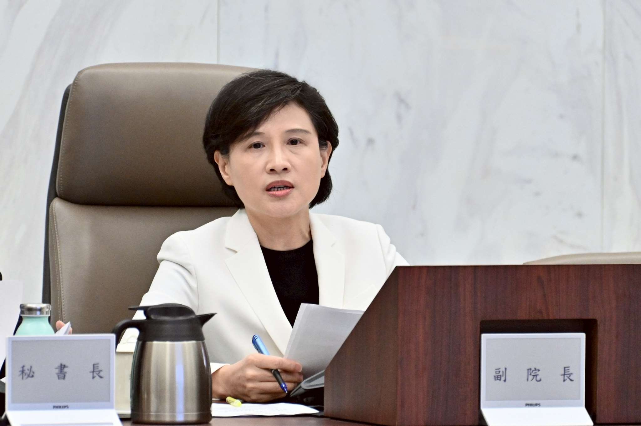 行政院副院長鄭麗君14日晚間與經貿談判辦公室總談判代表楊珍妮率團赴美進行第6次實體磋商。(資料照/圖：行政院提供)