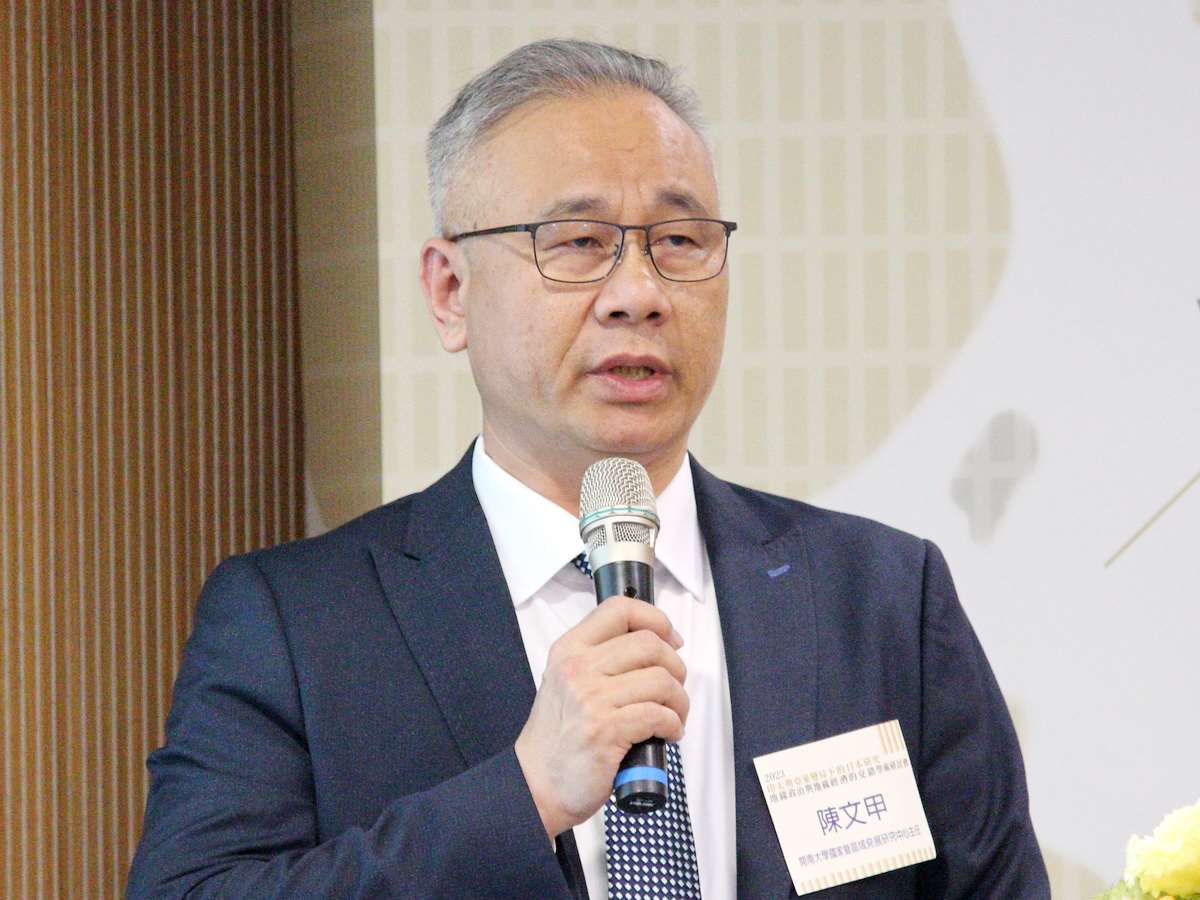 針對美國在台協會處長谷立言22日的演講，學者陳文甲23日受訪表示，這象徵美台關係由「價值支持」邁向「制度化共構」  (央廣檔案/記者王照坤 攝)
