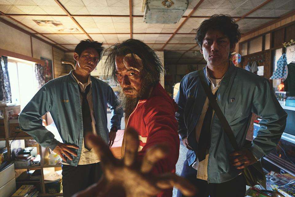 九把刀執導的賀歲片《功夫》，由柯震東（左起）、戴立忍、朱軒洋主演。（麻吉砥加提供）