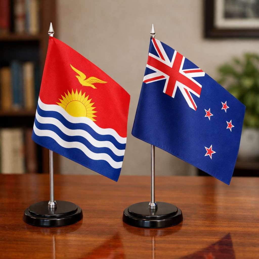 紐西蘭吉里巴斯關係回暖，簽署新夥伴協議 。示意圖。(AI生成圖)