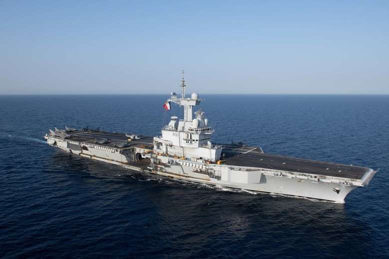 法國戴高樂號航空母艦艦隊(FS Charles de Gaulle)。(圖:X平台)