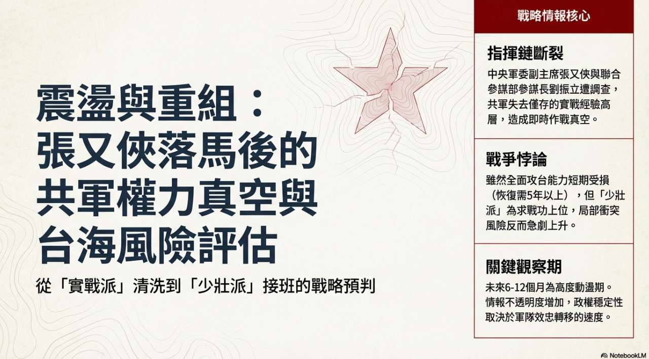 張又俠落馬 共軍高層人事異動恐引發週邊戰爭 (AI生成圖)