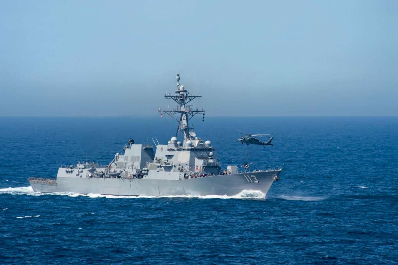 美軍勃克級(Arleigh Burke-class)導彈驅逐艦芬恩號(USS John Finn)。(臉書)