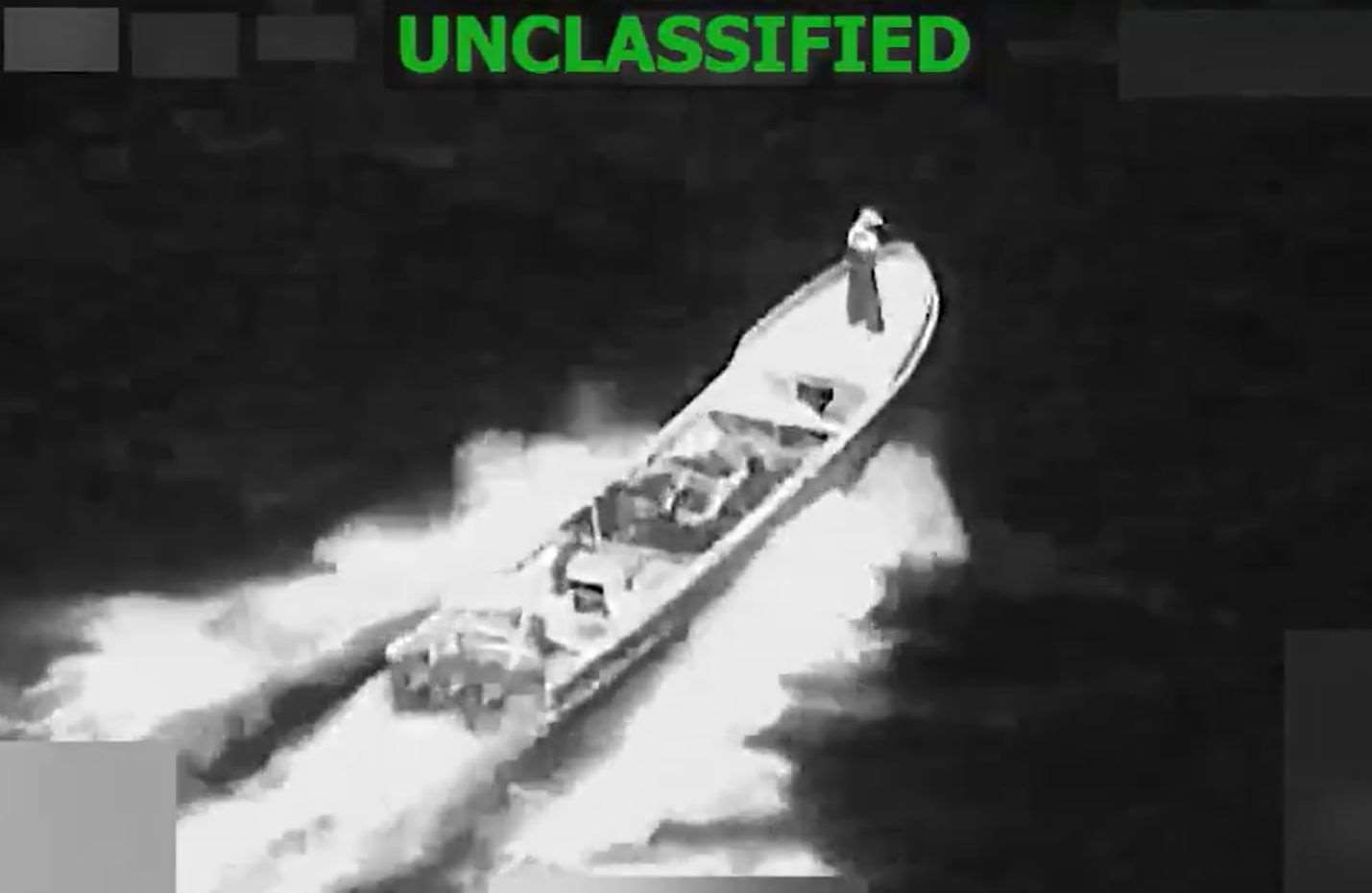 美軍再襲疑似運毒船2死1生還。 (圖:X@Southcom)