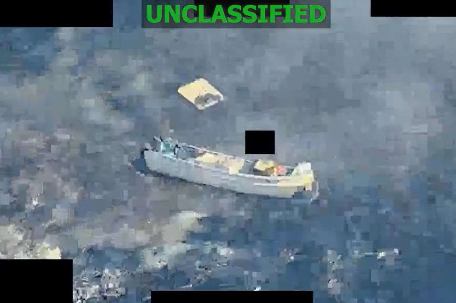 美軍再襲3疑似運毒船。 (圖:X@Southcom)
