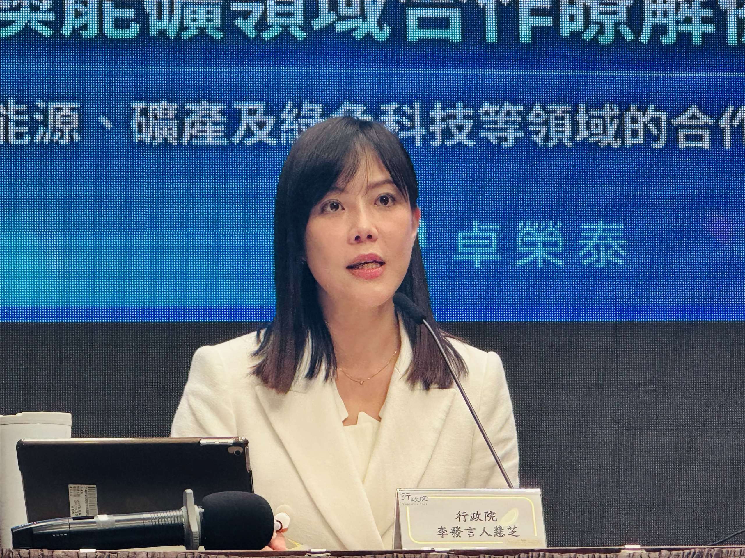 行政院發言人李慧芝。(資料照/鄭佑漢 攝)