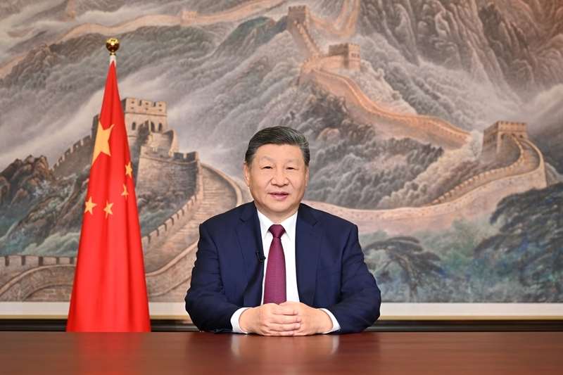中國國家主席習近平31日透過央視，發表2026年新年賀詞。(圖:中國政府網)