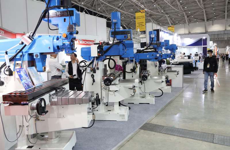 圖為2025年的台北國際工具機展。 (圖：中央社檔案照)