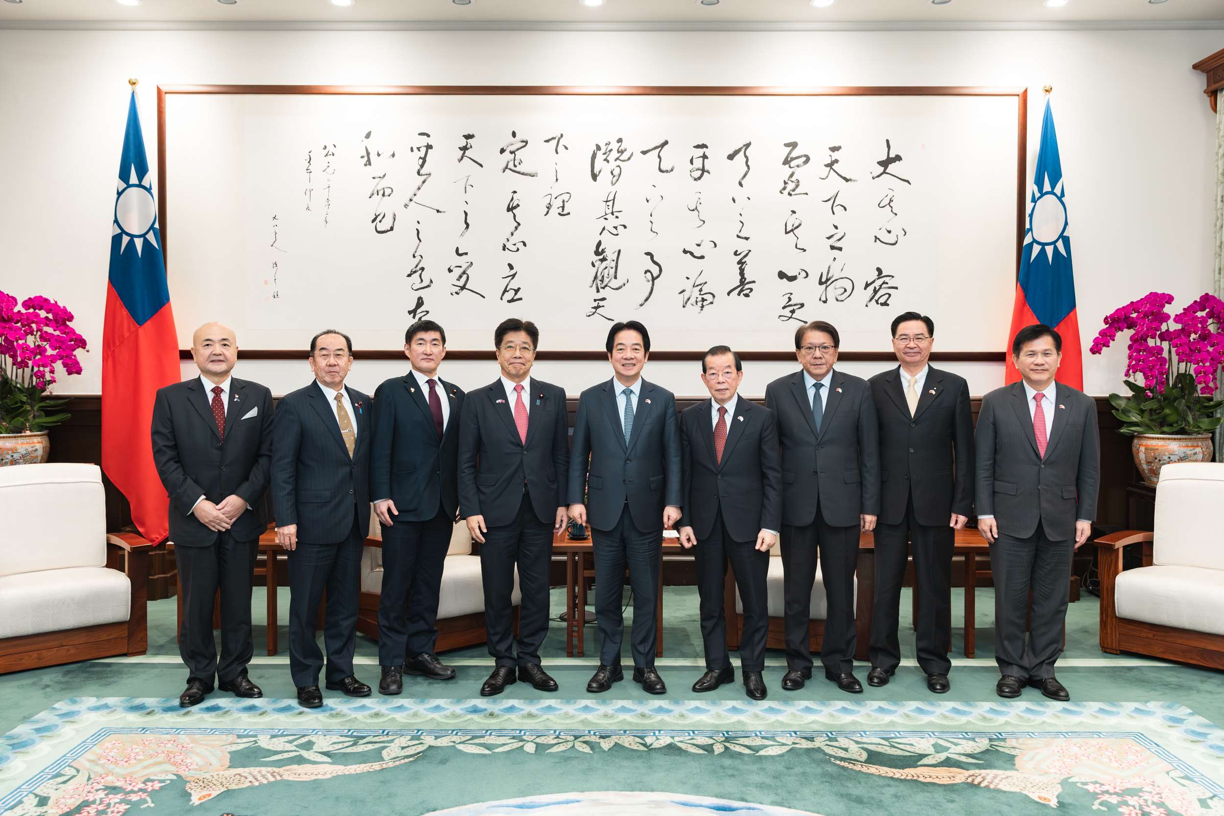 賴清德總統接見日本前內閣官房長官加藤勝信眾議員乙行。(圖 : 總統府flickr)