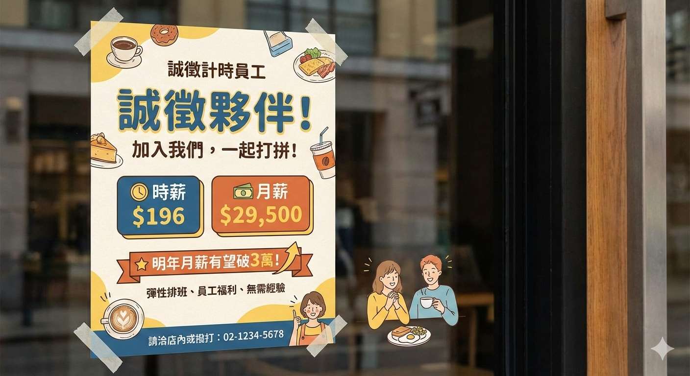 2026年元旦起最低工資連10年調漲，明年最低月薪有望破3萬。(AI生成)