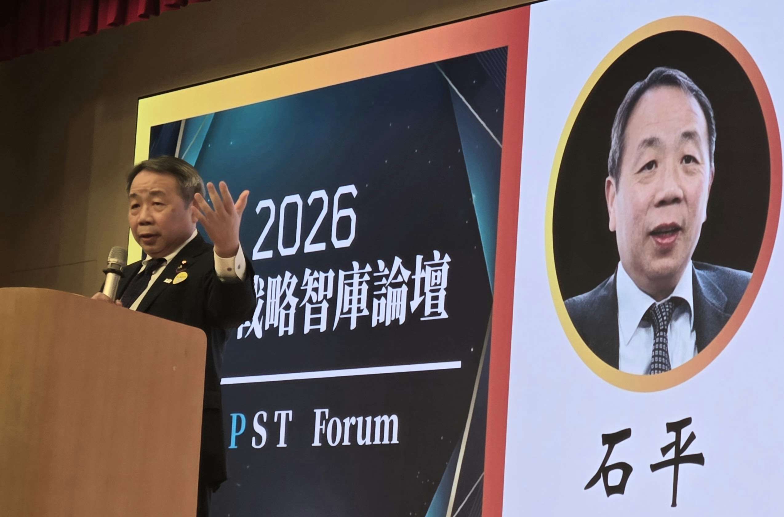 日本參議員石平參加印太戰略智庫論壇。(程寬仁 攝)