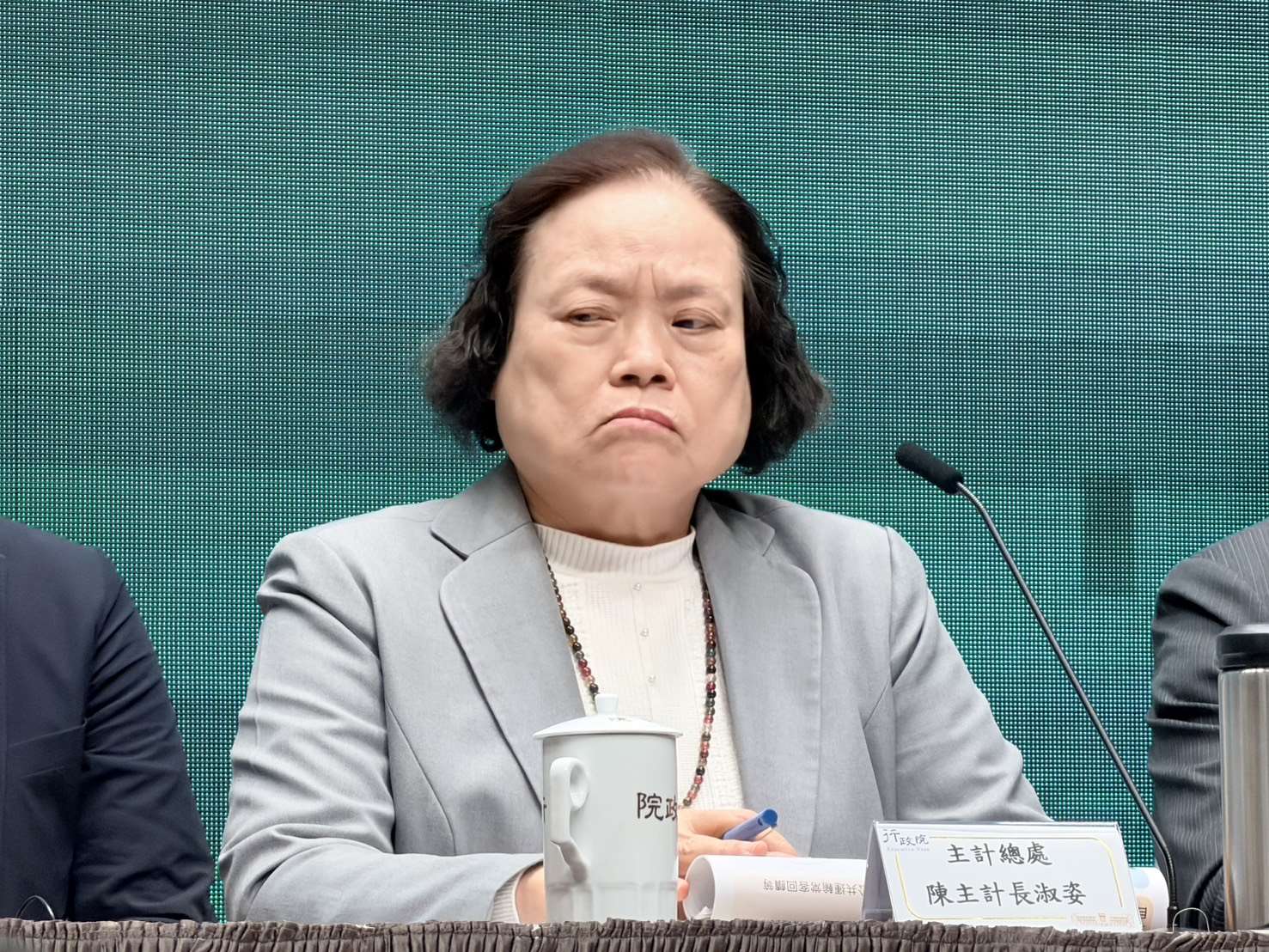 主計長陳淑姿。(鄭佑漢 攝)