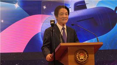 賴清德總統1日上午在總統府大禮堂以「韌性之島、希望之光」為題發表2026新年談話。  (劉玉秋攝)