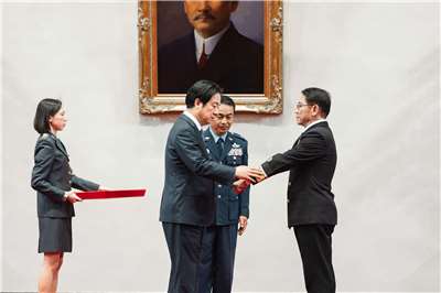 賴清德總統28日主持2月份將官晉任授階典禮。(圖:總統府)