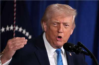 美國總統川普(Donald Trump)。資料照片。　