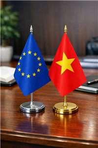 歐盟越南關係。示意圖。(AI生成圖)