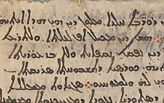 中世紀手稿Codex Climaci Rescriptus細部，可見底層文字中少數字母的淡淡痕跡。
（聖經博物館Museum of the Bible提供）