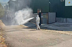 LG
豐原蛋雞場確診禽流感　案場完成消毒
台中市豐原區蛋雞場發生大量雞隻異常死亡，經採檢
送驗，28日確診禽流感，市府表示，目前已完成案場
及周邊半徑3公里內禽場消毒作業。
（民眾提供）
中央社記者趙麗妍傳真　115年1月28日
