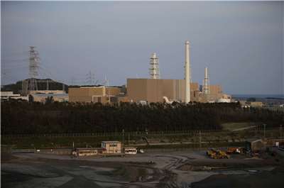 位於靜岡縣御前崎市的中部電力公司(Chubu Electric)濱岡核電廠。資料照。