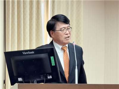 中選會主委被提名人游盈隆。(鄭佑漢 攝)