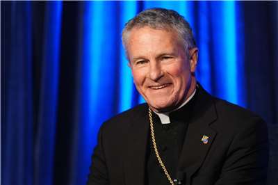 美國天主教主教會議主席布羅里奧(Timothy Broglio)。資料照片。